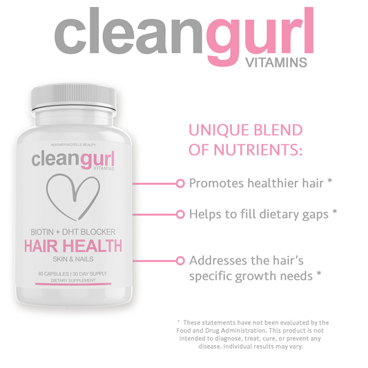 Clean Gurl Hair Vitamins with Biotin + DHT Blocker